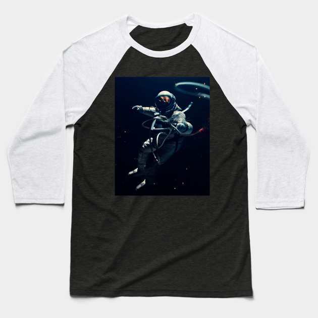 Space walk Baseball T-Shirt by buco